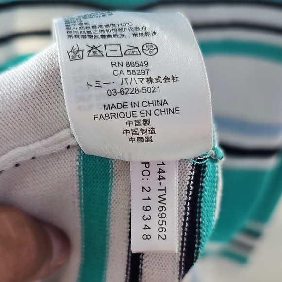 Tommy Bahama Teal and White Striped Dress Size XS - Picture 8 of 12
